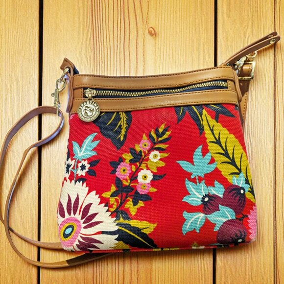 SOLD! Spartina Tropical Floral Mermaid Bag - Crossbody - Picture 6 of 6
